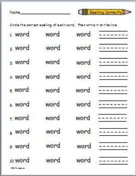 spelling games using your own words