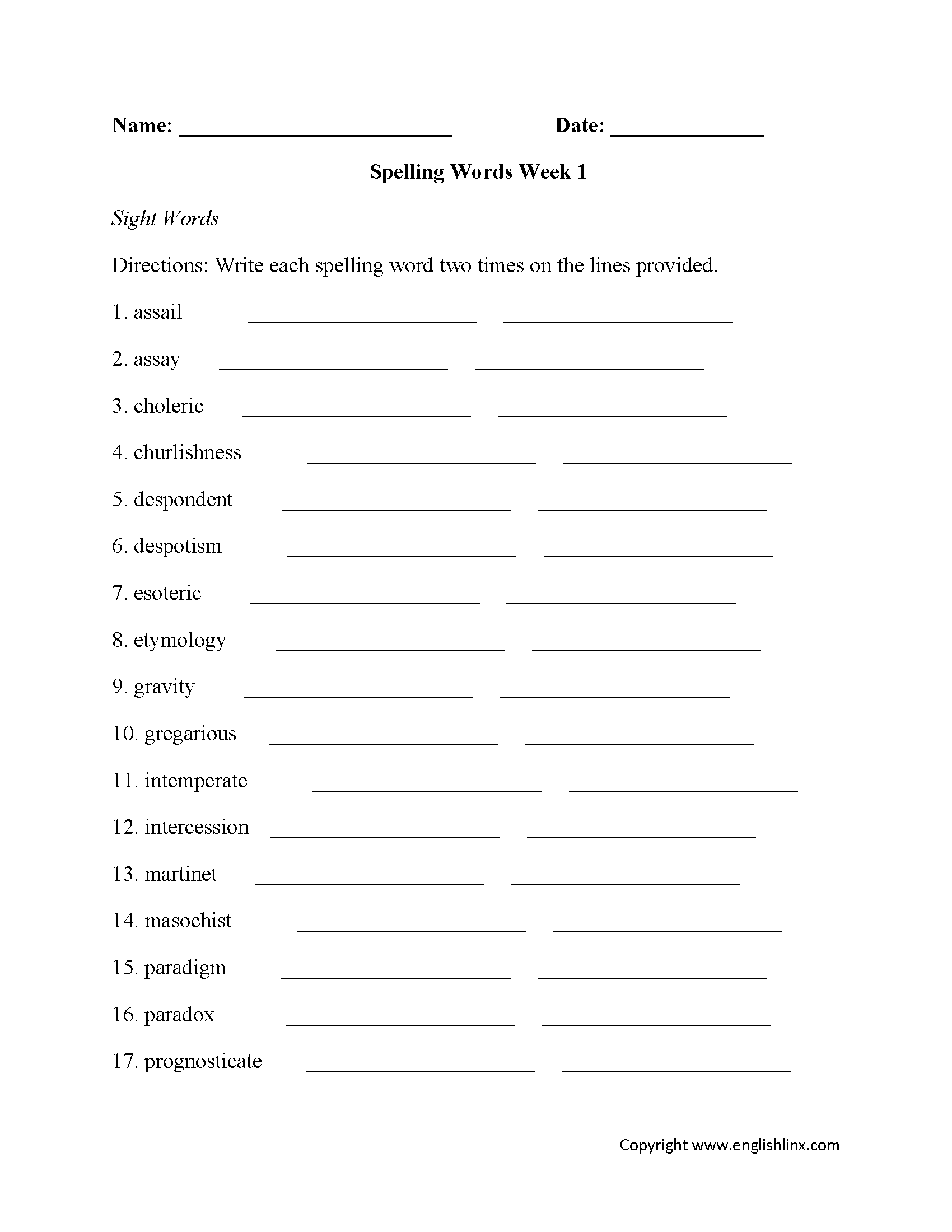 Spelling Worksheets High School Spelling Worksheets Worksheets Library