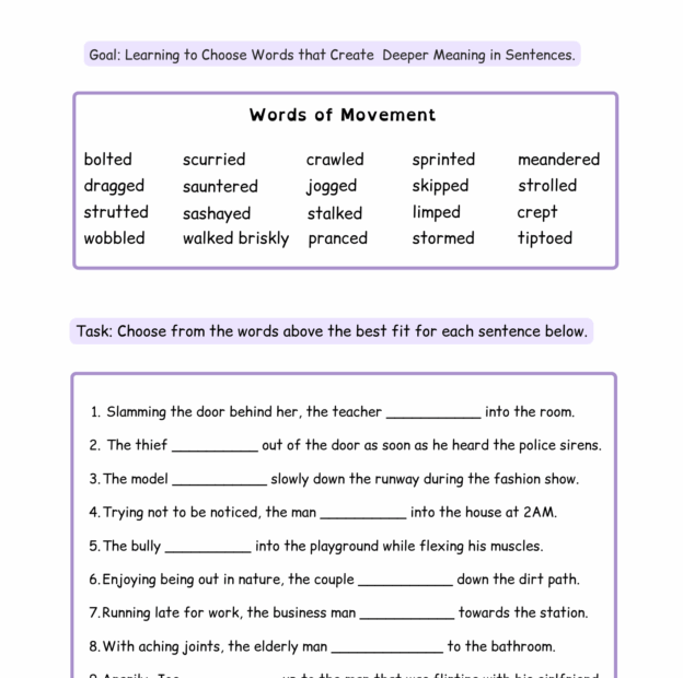 Synonym Fill In The Blanks Worksheet For Grade 5 Kidpid