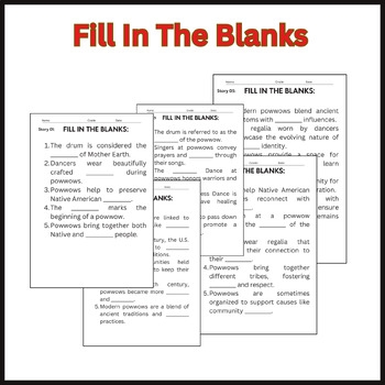 The Significance Of Powwows Reading Comprehension Passage TPT