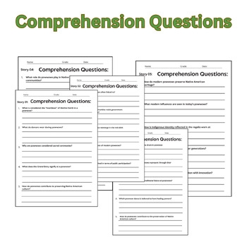 The Significance Of Powwows Reading Comprehension Passage TPT