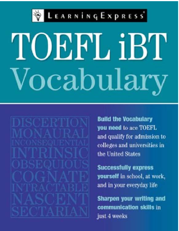 Toefl Junior Vocabulary List Pdf Butthor