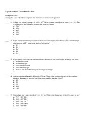 Topic 6 Multiple Choice Practice Test SV pdf Topic 6 Multiple Choice 