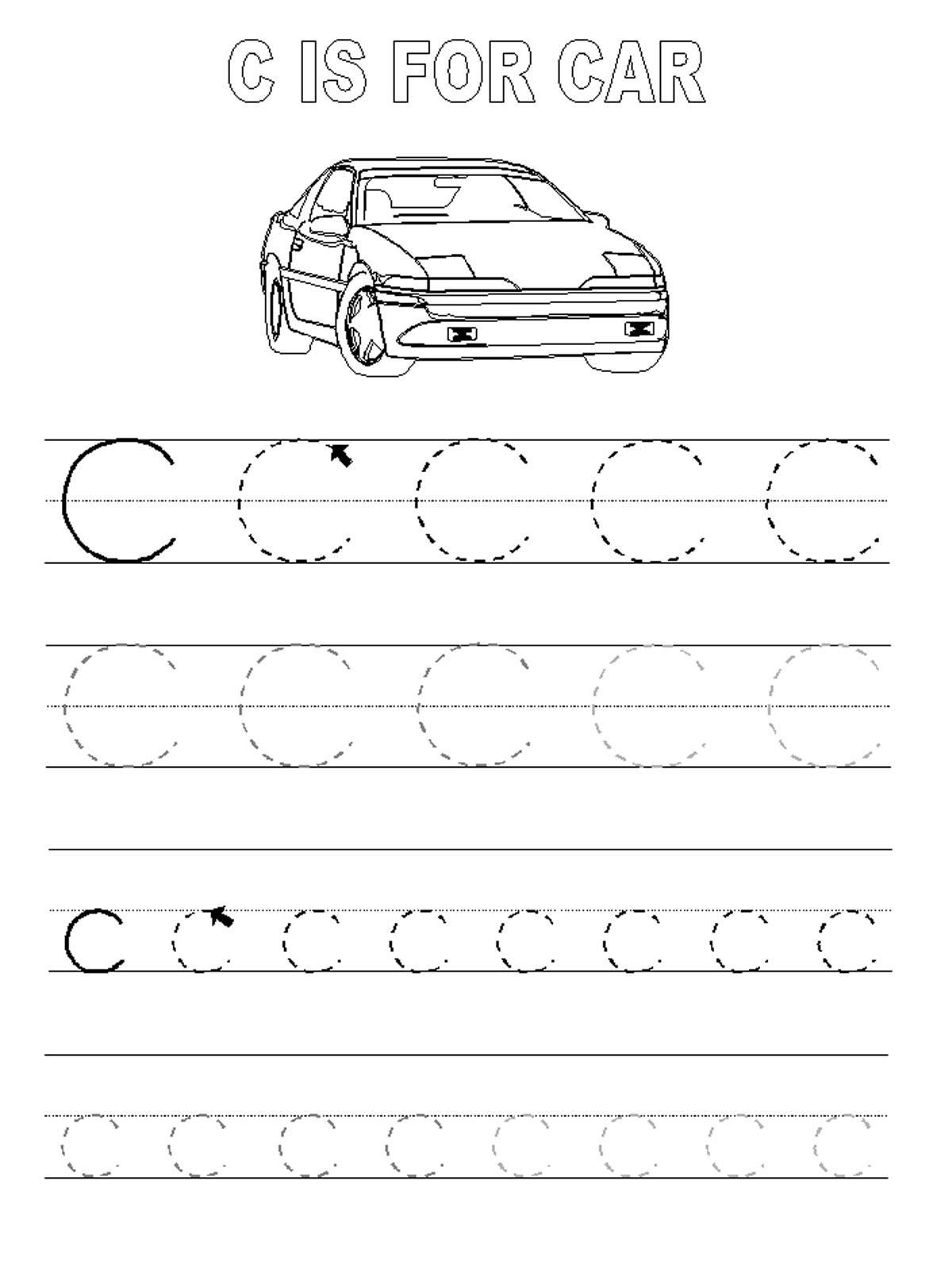 free printable trace letter i