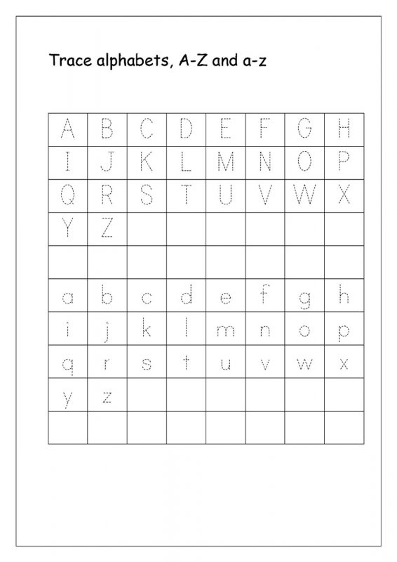 Traceable Alphabet A Z Learning Printable