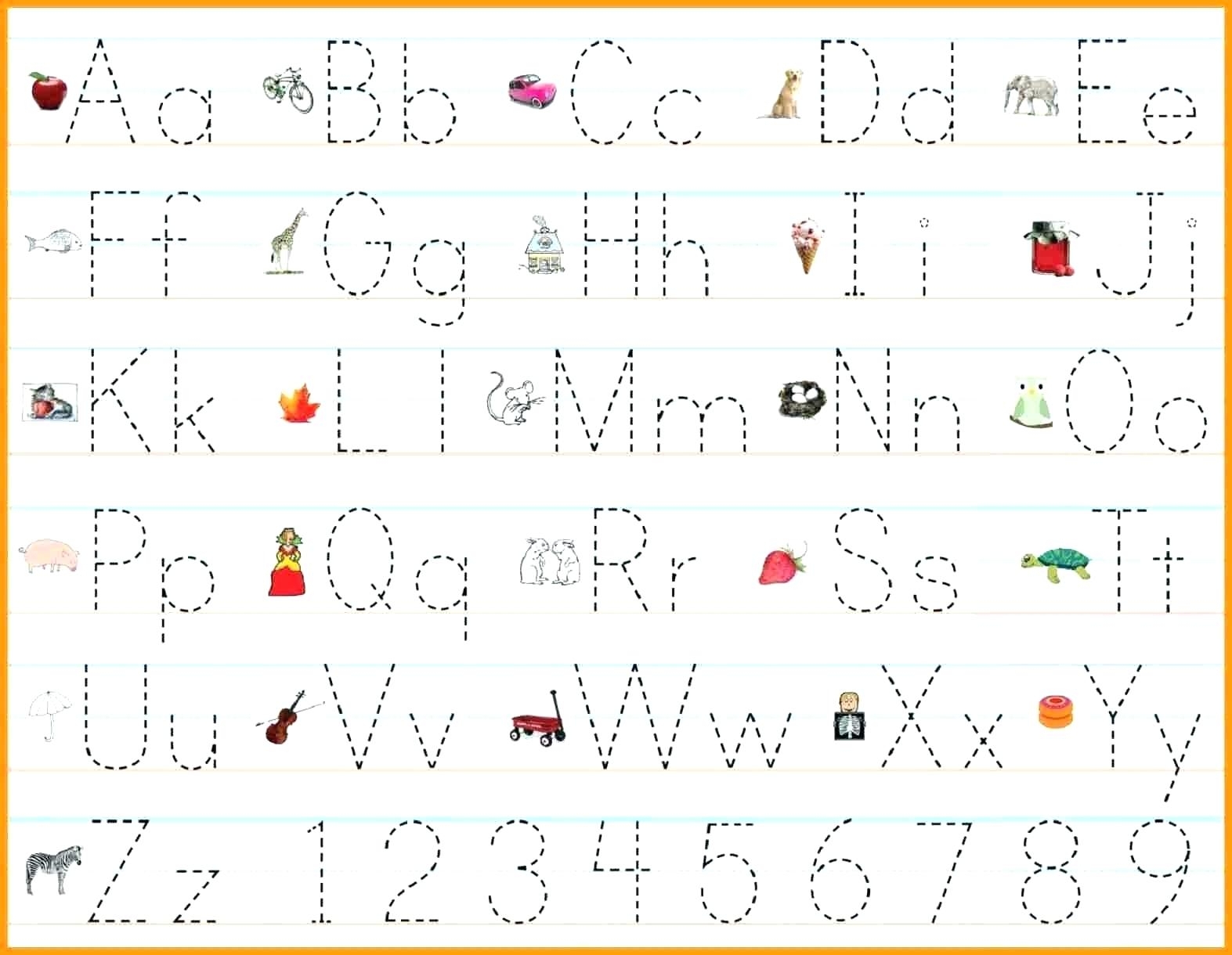 Traceable Letters Printable