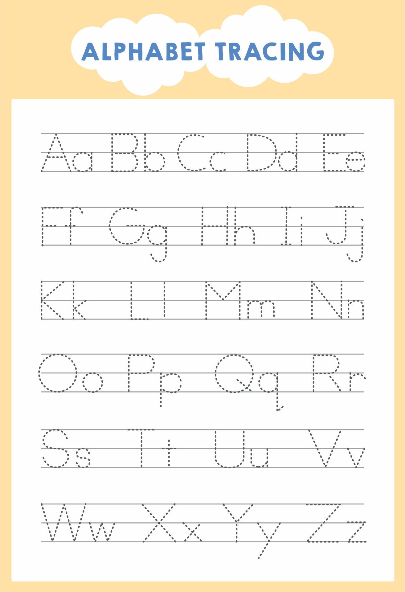 Tracing Letter Paper Letter Tracing Worksheets