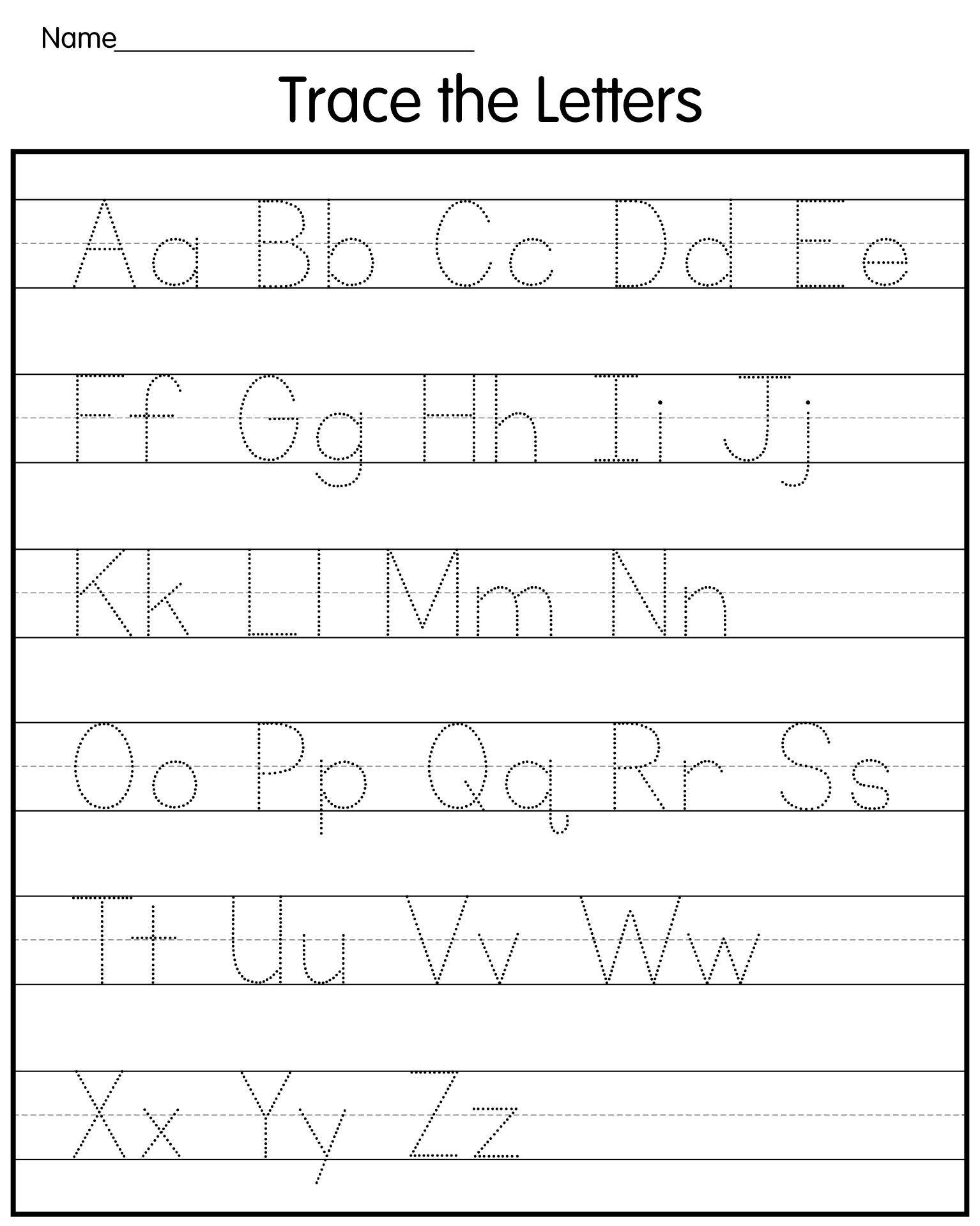 Tracing Letters 25 Free PDF Printables Printablee