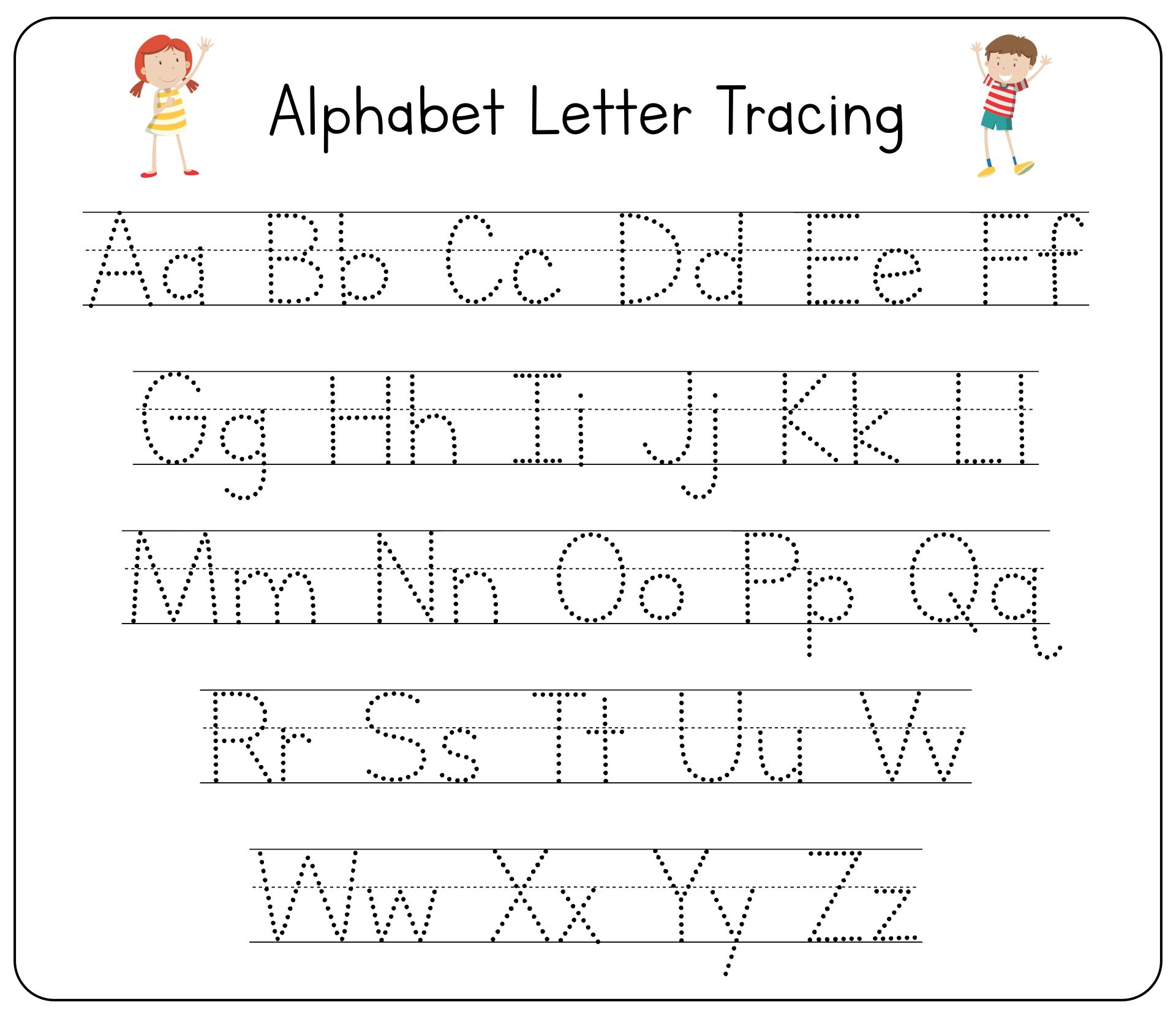 Tracing Letters 25 Free PDF Printables Printablee