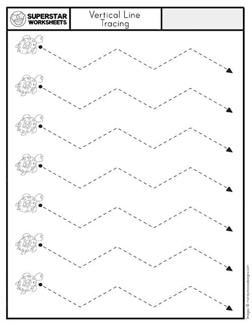 Tracing Lines Worksheet Superstar Worksheets