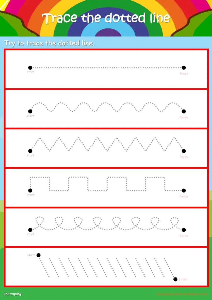 Tracing Lines Worksheets Tracing Lines Worksheets The Teaching Aunt 