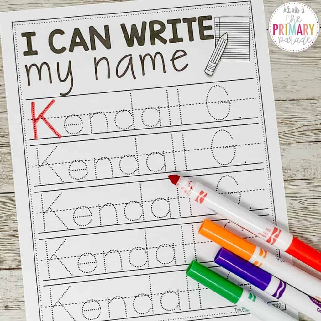 Tracing Name Practice For Preschoolers Name Tracing Generator