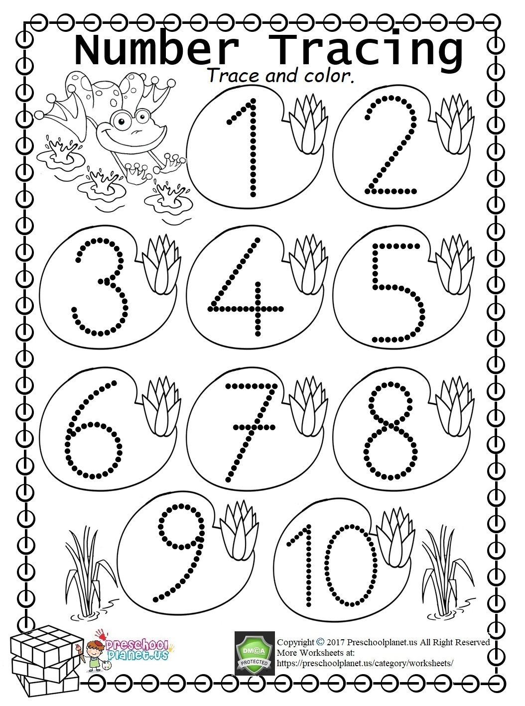 Tracing Numbers 1 10 Worksheets Pdf