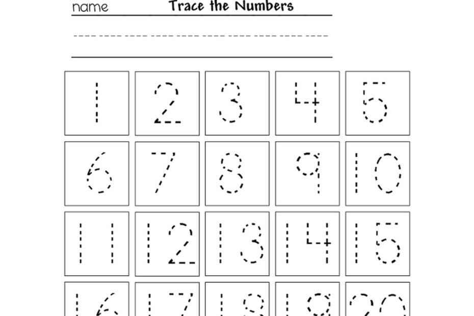 Tracing Numbers For Kg Printable Learning Printable