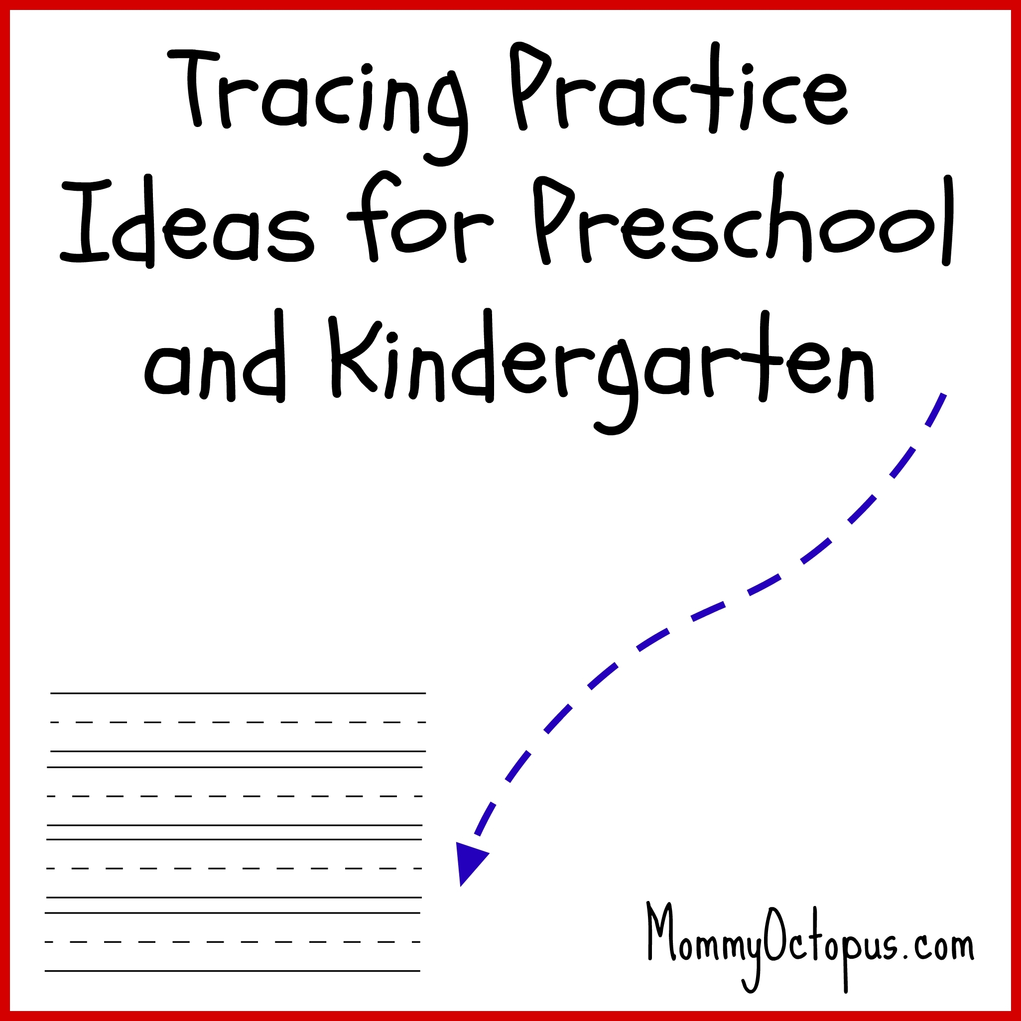 Tracing Practice For Preschool And Kindergarten