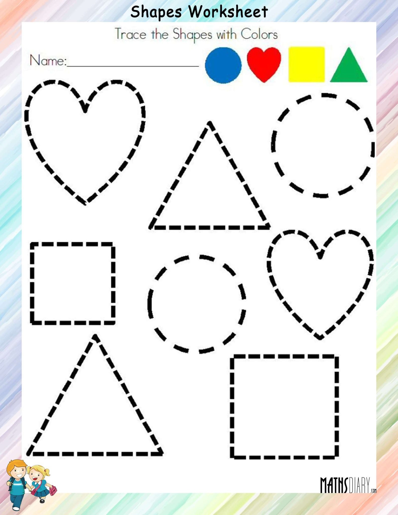 Tracing Shapes Worksheet 52 OFF Www pinnaxis