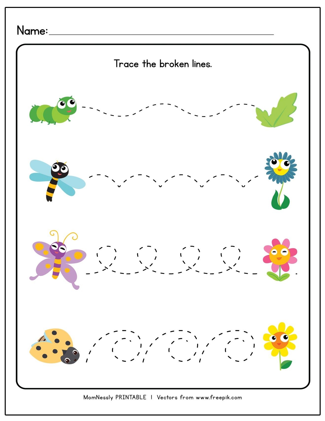 Tracing Worksheets For Prek