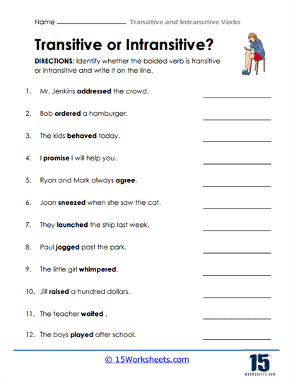 what makes a verb transitive