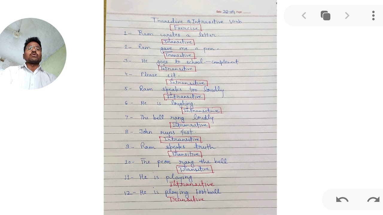 Transitive And Intransitive Verb Worksheet E streetlight