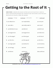 Unfamiliar Words Worksheets