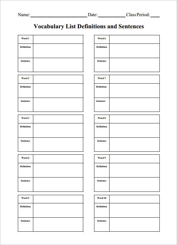 Vocab Workbooks Ladegfuel