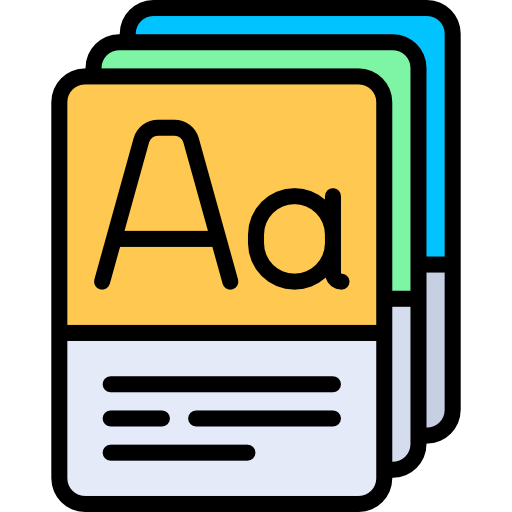 Vocabulary Free Education Icons