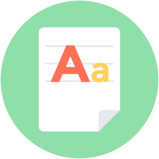 Vocabulary Free Icon