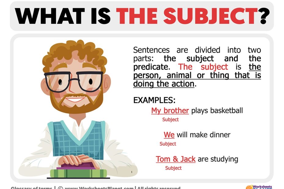 What Is The Subject Definition Of Subject