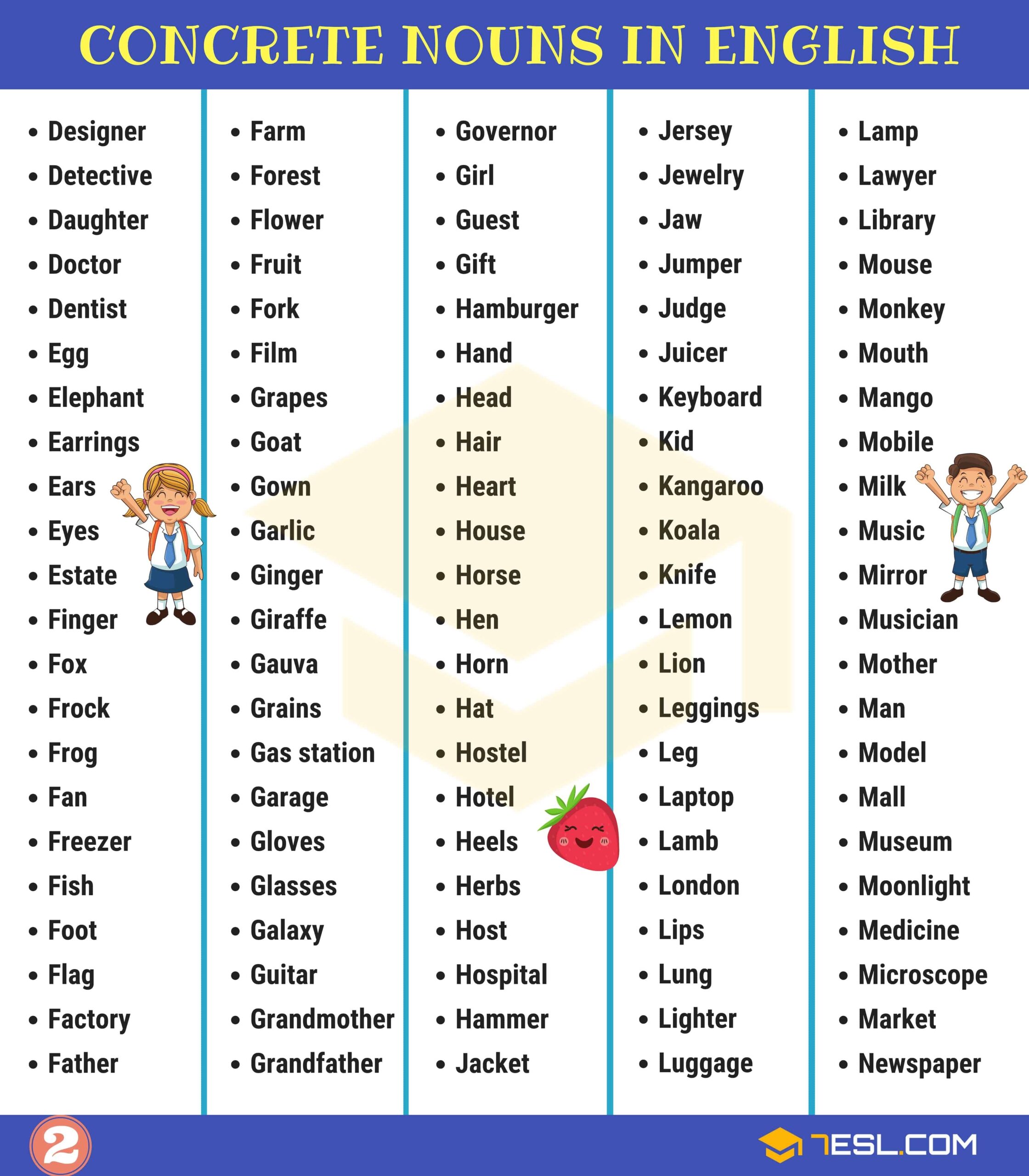 Words That Describe Nouns