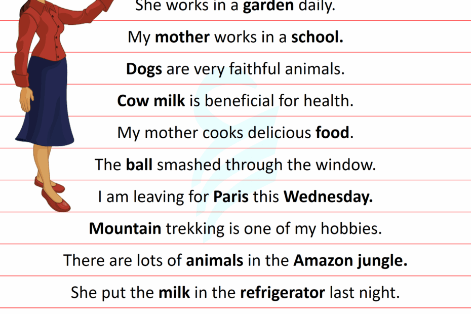 100 Examples Of Nouns Sentences In English Nouns Sentences Englishilm