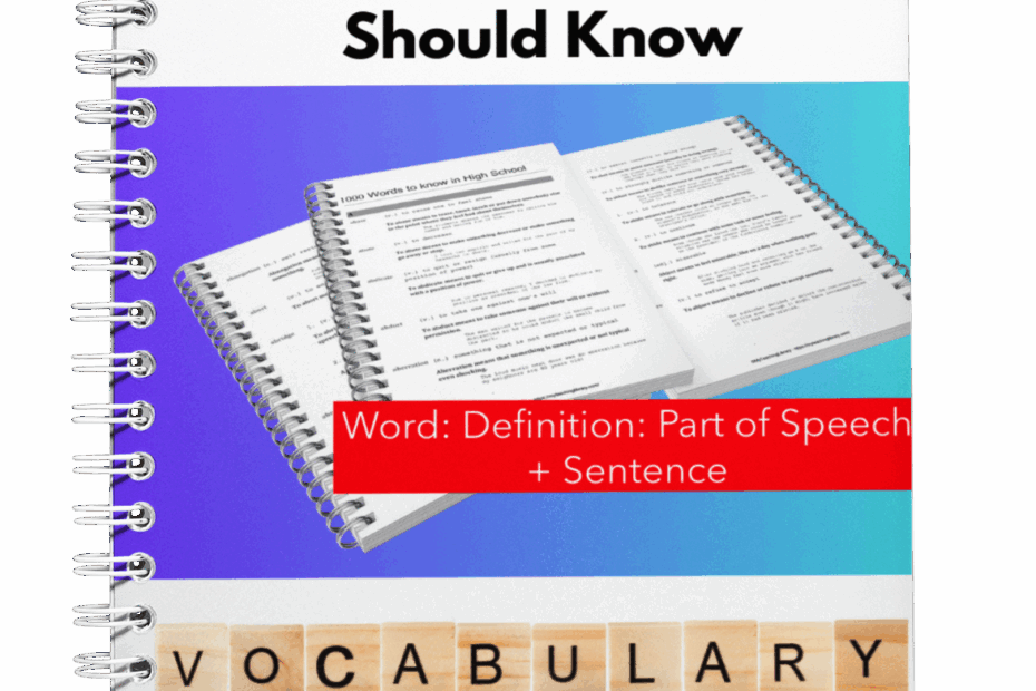 1000 Vocabulary Words Every High School Student Should Know