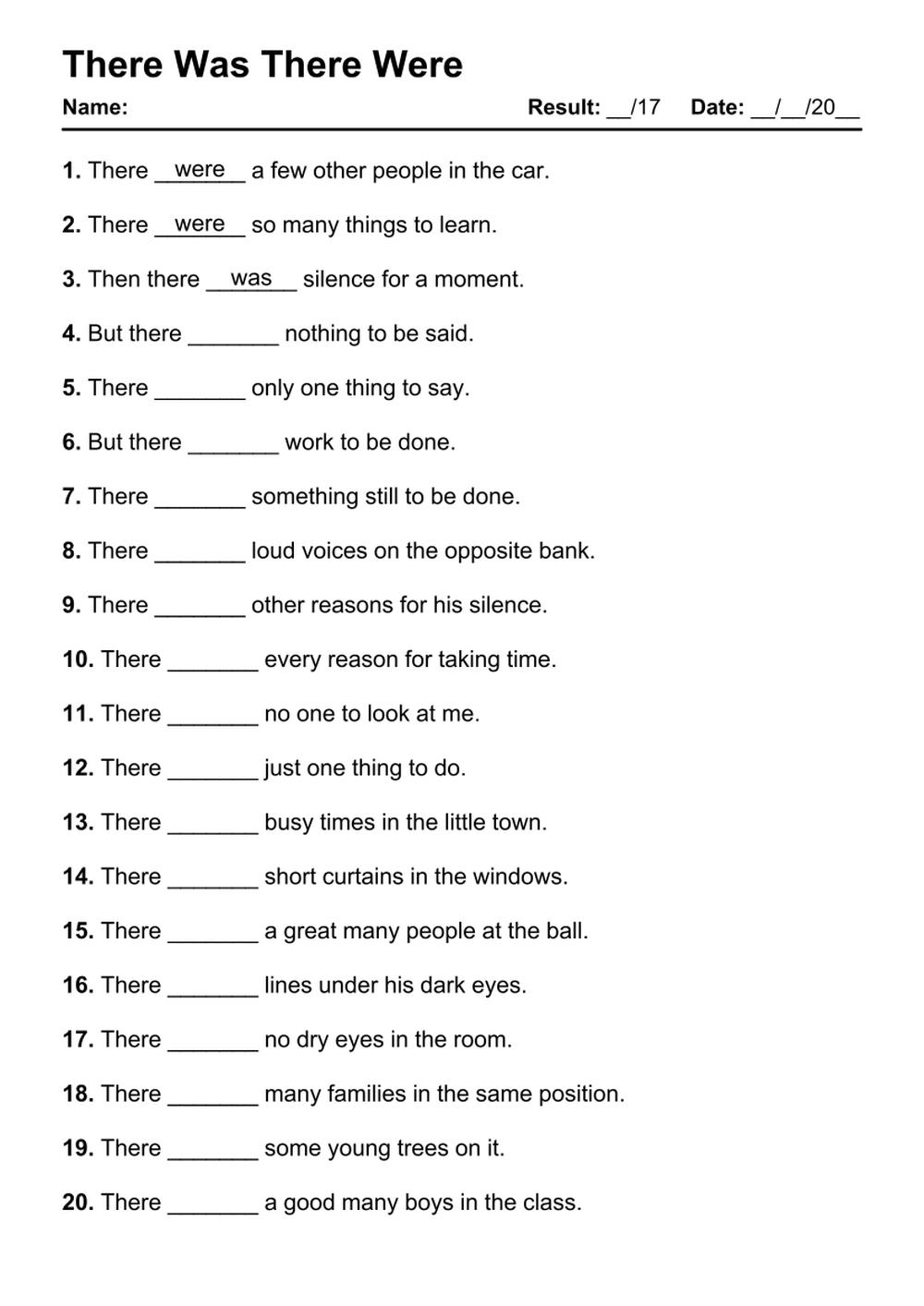 grammar worksheet pdf
