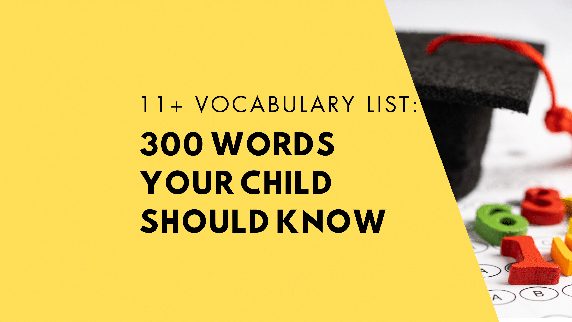 11+ vocabulary list