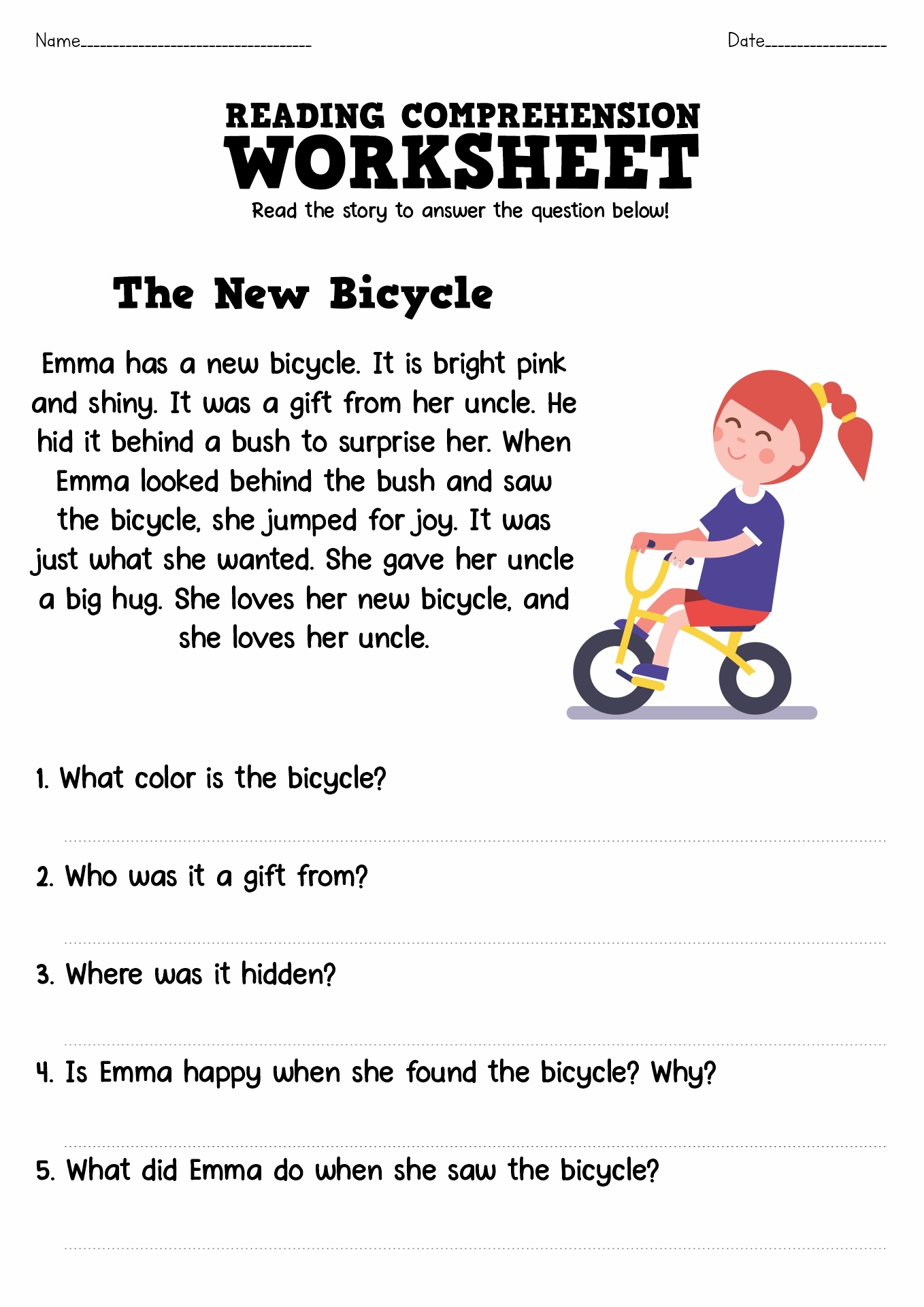 printable reading worksheets grade 1