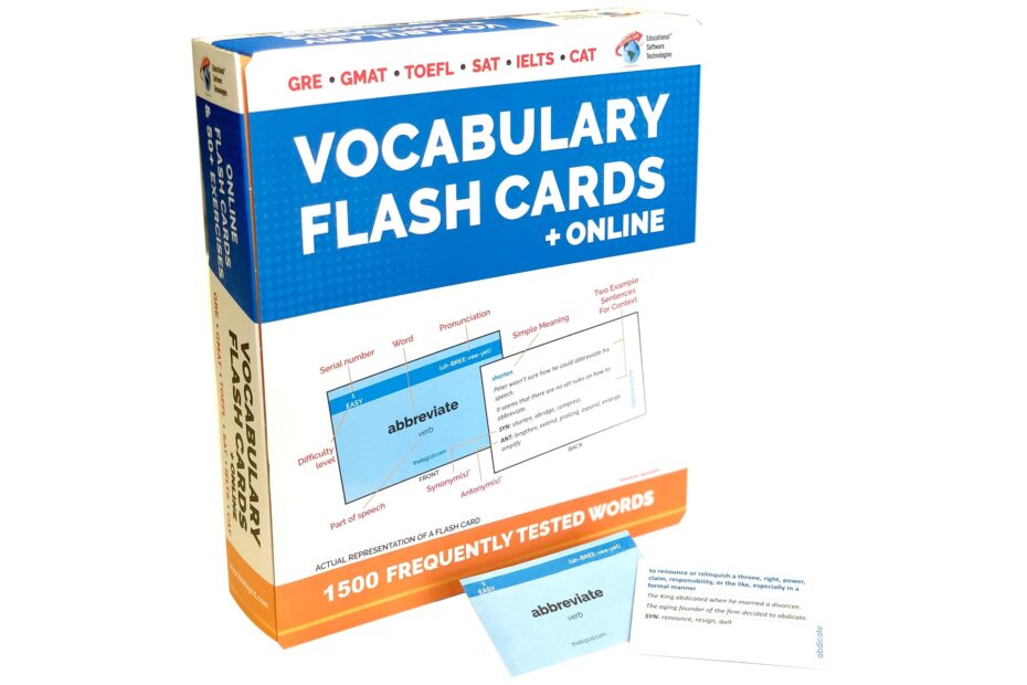 1500 VOCABULARY FLASH CARDS ONLINE For GRE GMAT TOEFL SAT IELTS
