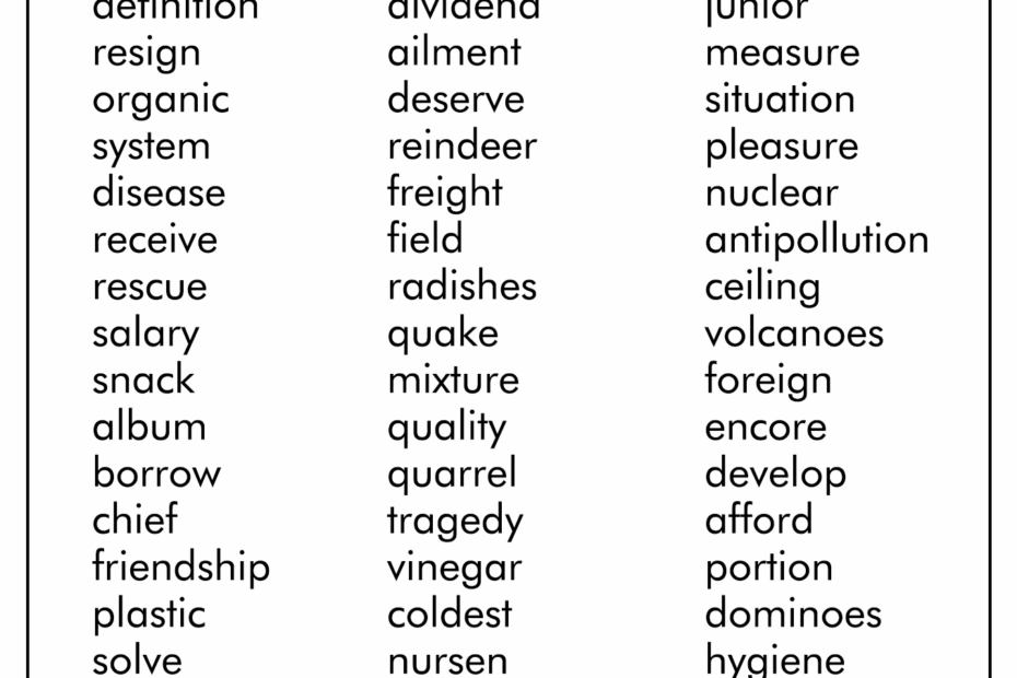 16 6th Grade Spelling Words Worksheets Free PDF At Worksheeto