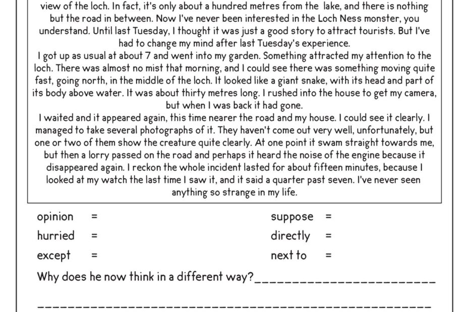 16 Comprehension Reading English Worksheets Free PDF At Worksheets Library