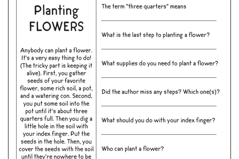16 Comprehension Reading English Worksheets Free PDF At Worksheets Library