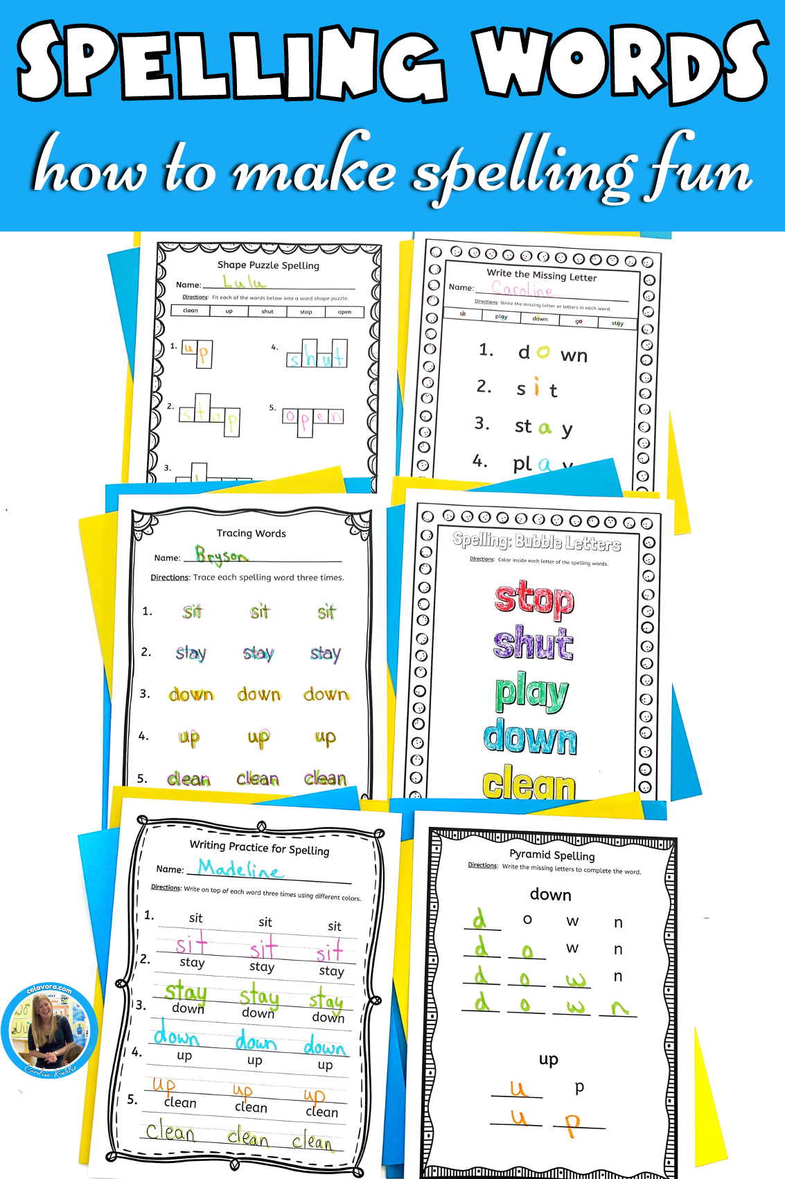 spelling practice worksheets for adults
