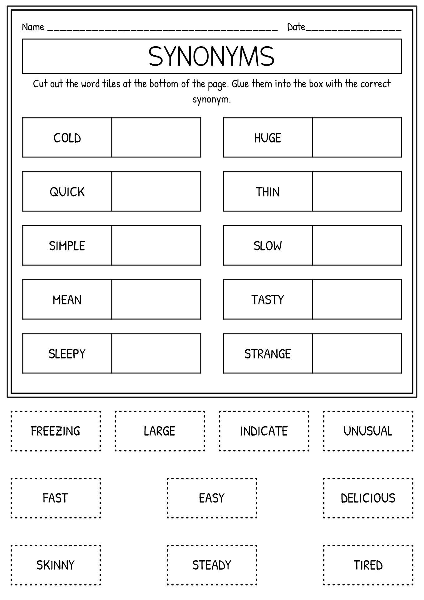 reading worksheet for 2nd grade