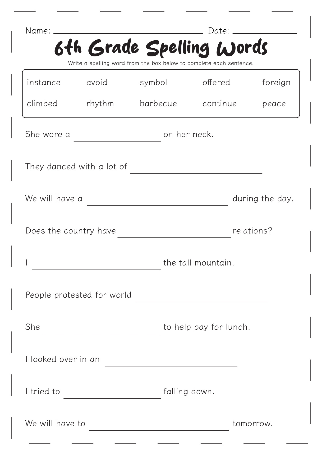 spelling practice worksheets pdf