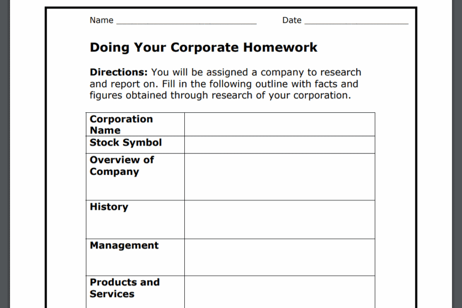 17 Stock Market Worksheets PDFs Plus Stock Market Lessons