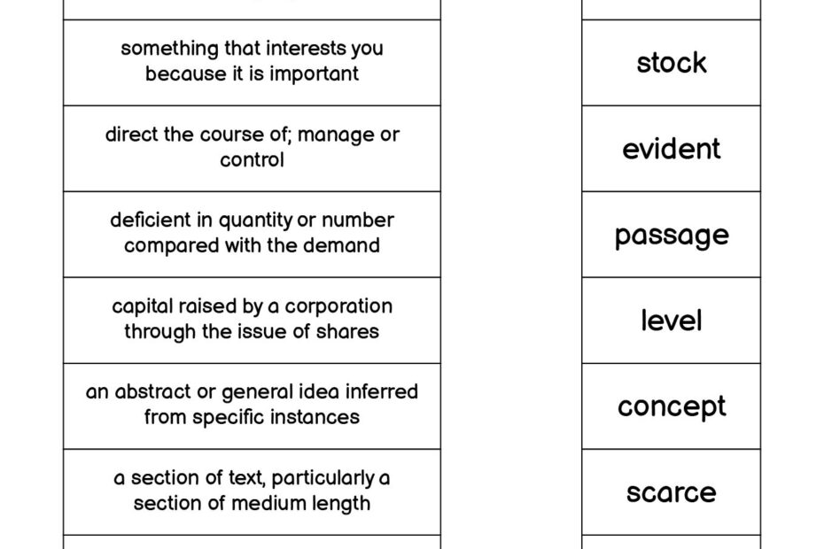 18 5th Grade Vocabulary Worksheets Printable Free PDF At Worksheeto