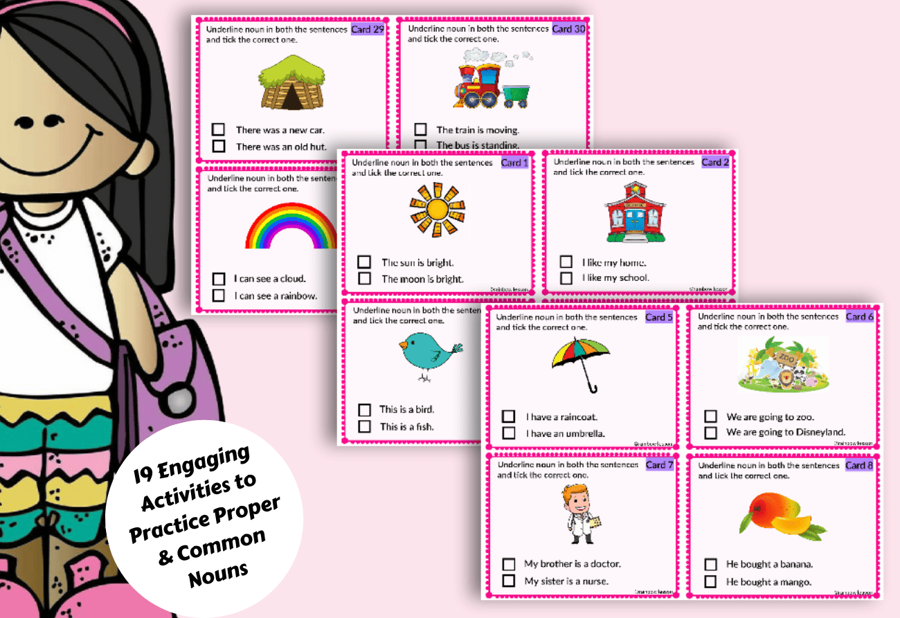 19 Common And Proper Nouns Activity Games Art Projects And 