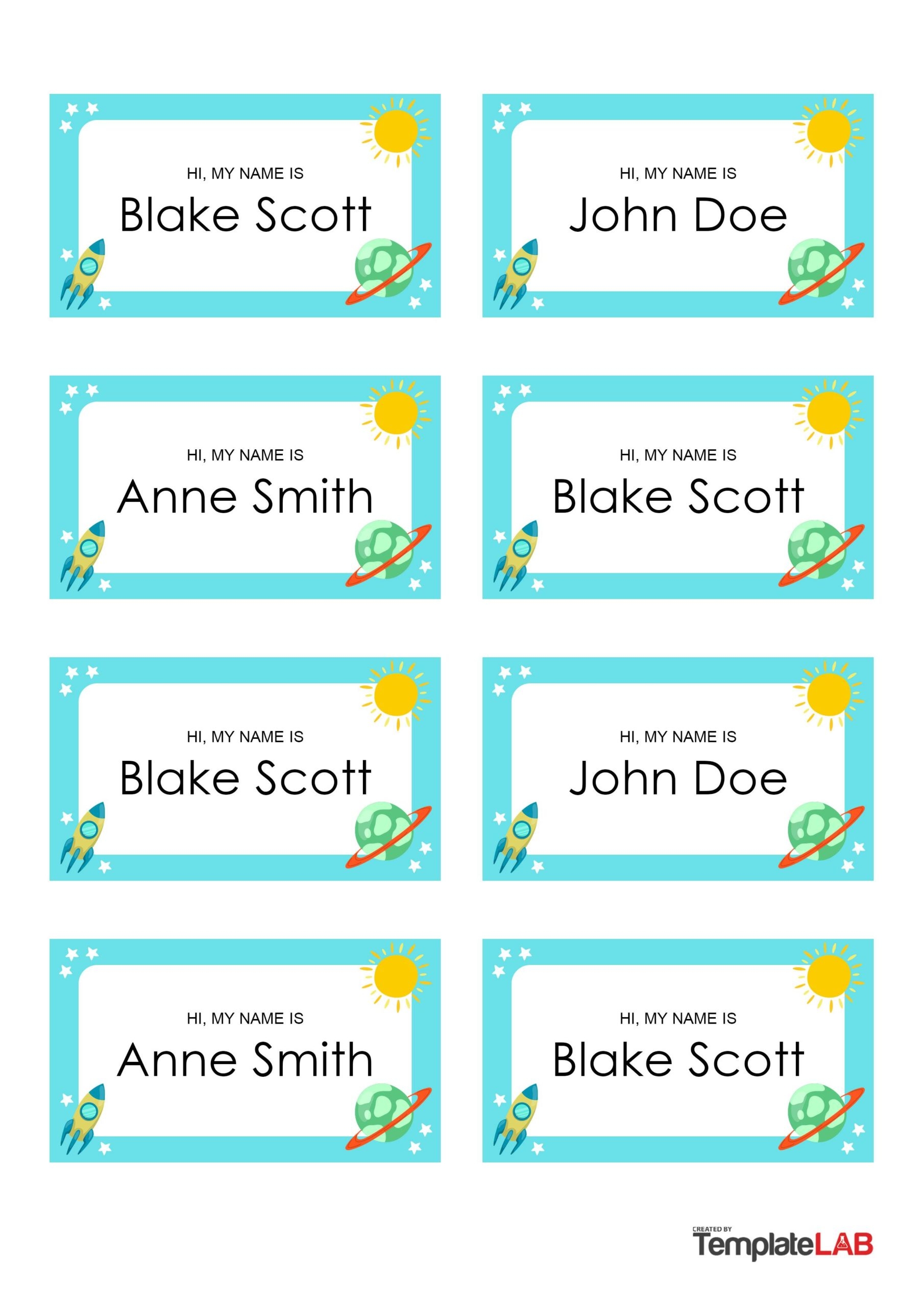 free printable name templates preschool