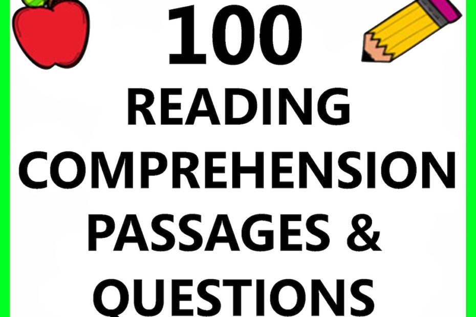 1st 2nd 3rd 4th Grade Reading Comprehension Passages Short Stories Paragraph Question Worksheets English Language Art ESL Activity Exercises Etsy