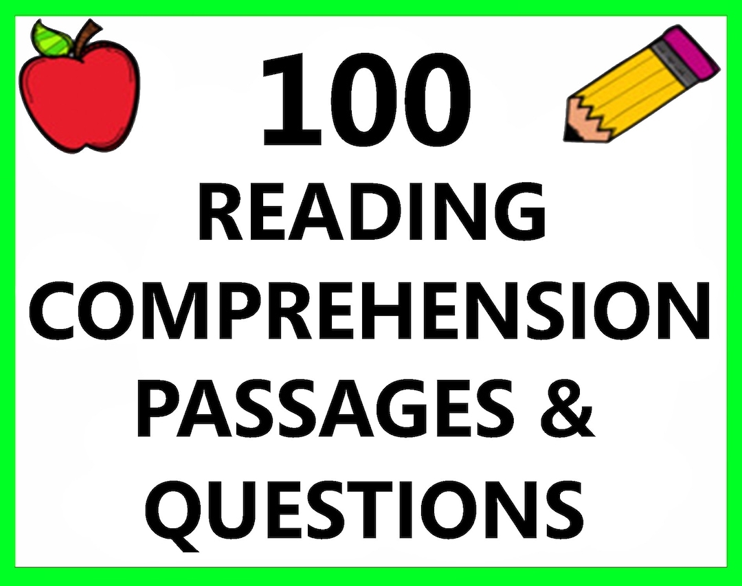 1st 2nd 3rd 4th Grade Reading Comprehension Passages Short Stories Paragraph Question Worksheets English Language Art ESL Activity Exercises Etsy