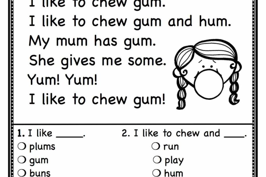 1st Grade Reading Worksheets Best Coloring Pages For Kids Worksheets Library