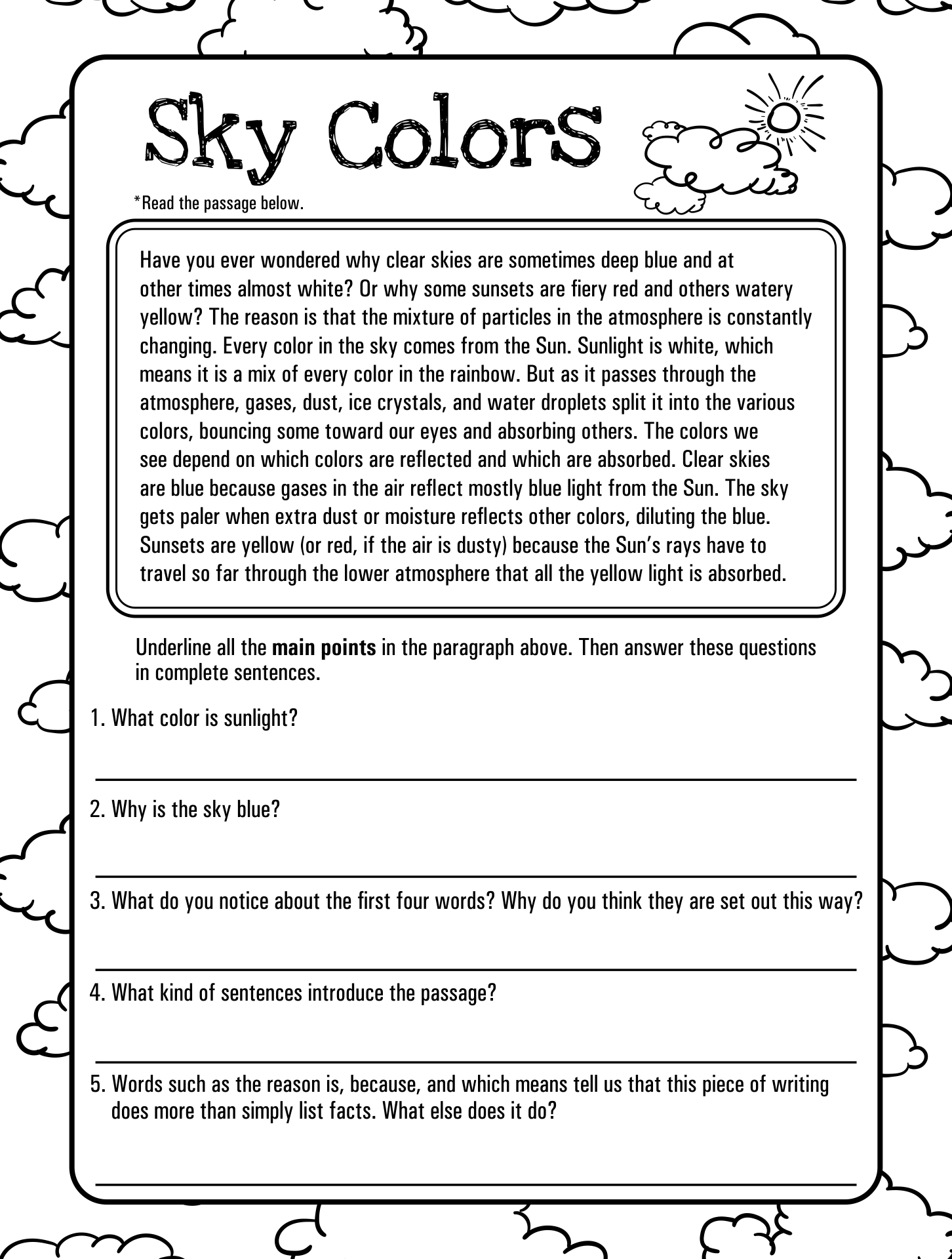 2 655 Reading Comprehension English ESL Worksheets Pdf U0026 Doc Worksheets Library