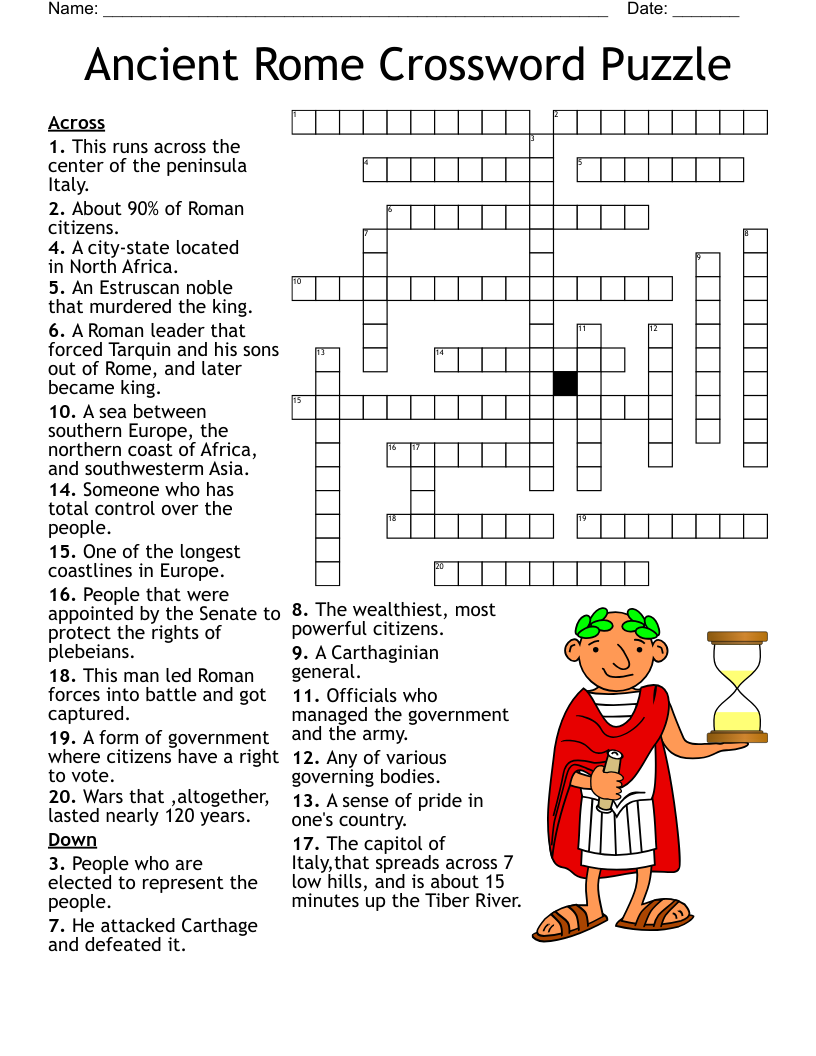 20 Word Crossword Puzzle WordMint